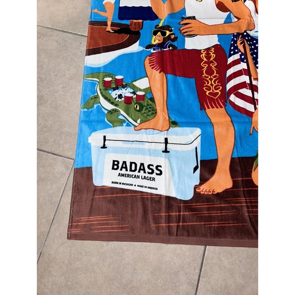 Kid Rock Concert Beach Towel Flyin High Island Jam Tour NEW NWT 36 x 60 Detroit - Picture 4 of 6